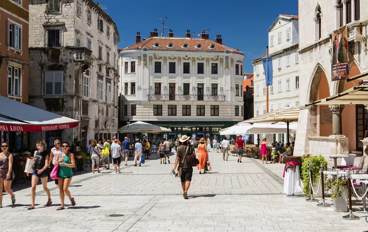 Split an der dalmatinischen Küste Kroatiens