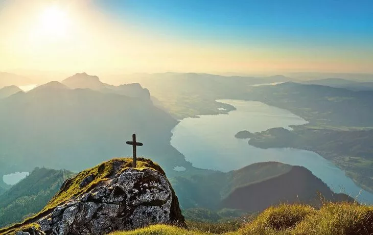 Blick auf den Mondsee im Salzkammergut