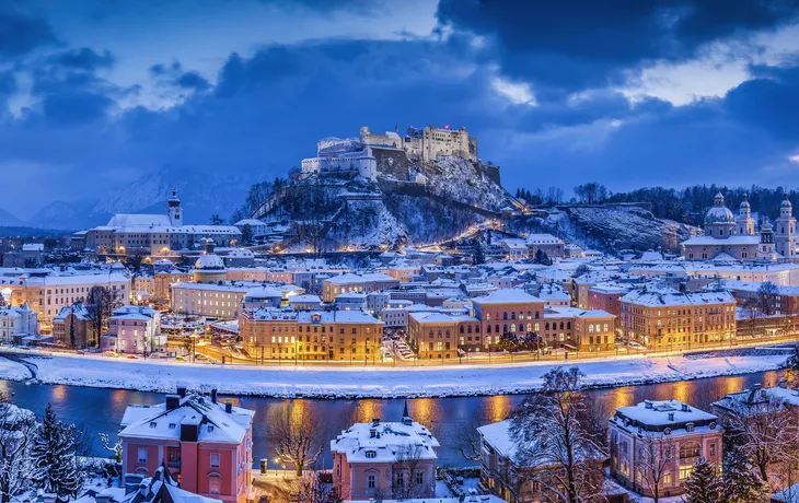 Salzburg im Winter, Österreich