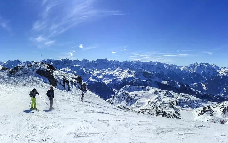 Skifahren im Zillertal, Österreich 