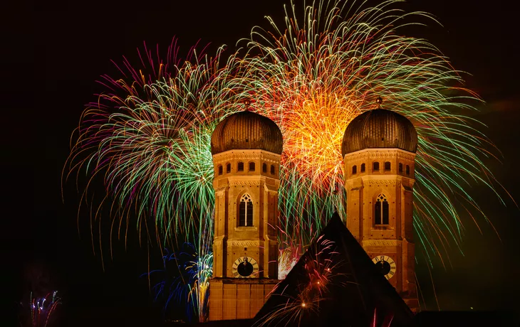 Silvesterfeuerwerk in München