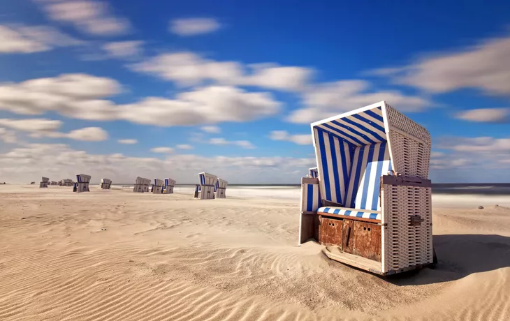 Strandkorb auf Sylt, Deutschland