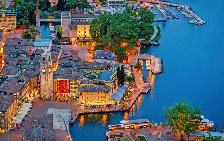 Riva del Garda in der Provinz Trentino am Gardasee, Italien