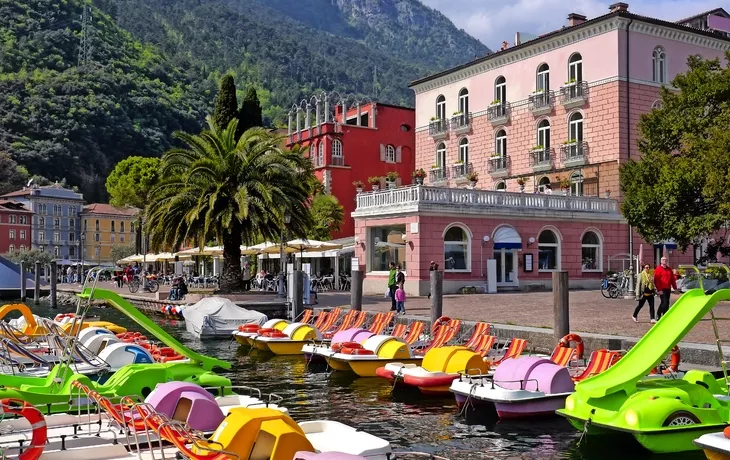 Riva del Garda in der Provinz Trentino am Gardasee, Italien