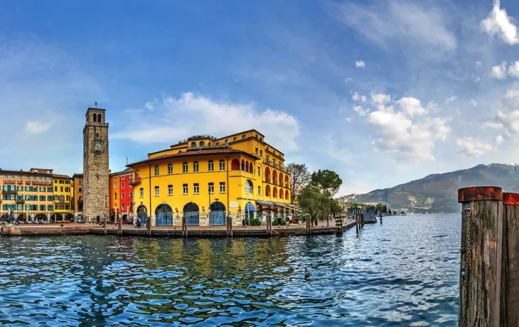 Riva del Garda in der Provinz Trentino am Gardasee, Italien