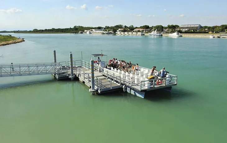 Radweg bei Bibione, Bike & Boat