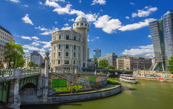 Donau bei Urania in Wien