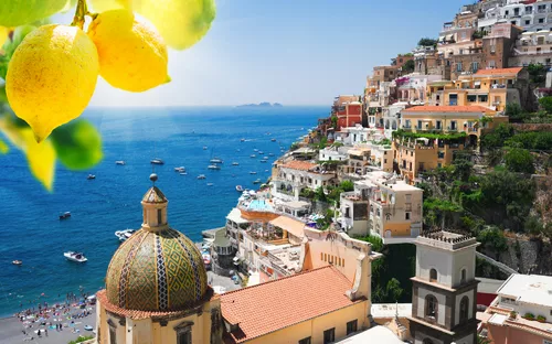 Positano an der Amalfiküste, Italien