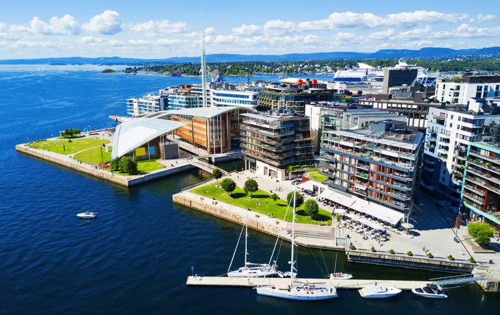 Aker Brygge in Oslo, Norwegen