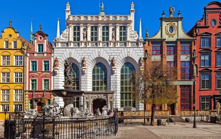 Danzig, Neptunbrunnen am Langen Markt