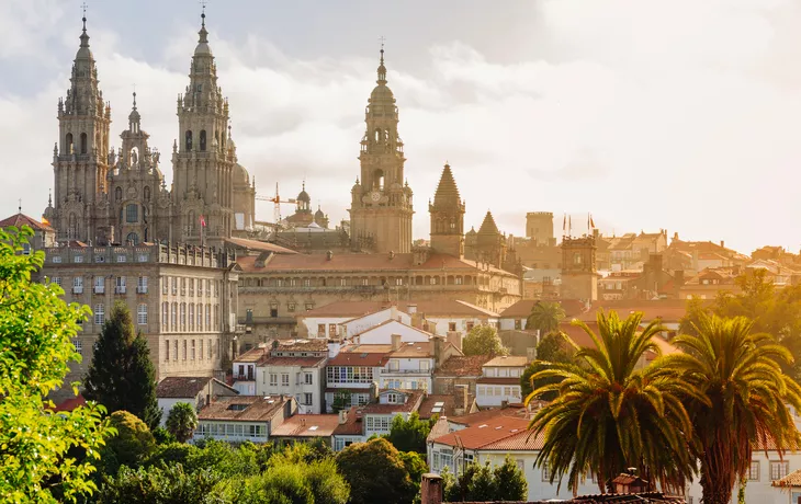 Santiago de Compostela: Kathedrale bei Sonnenaufgang