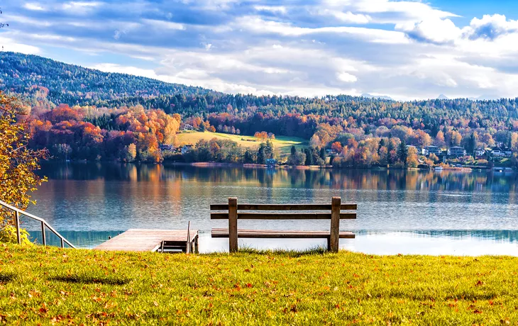 Herbst am Wörthersee in Kärnten, Österreich