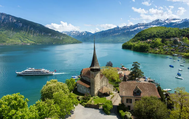 Spiez in den Schweizer Alpen