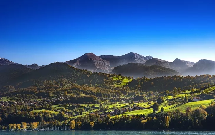 Spiez in den Schweizer Alpen