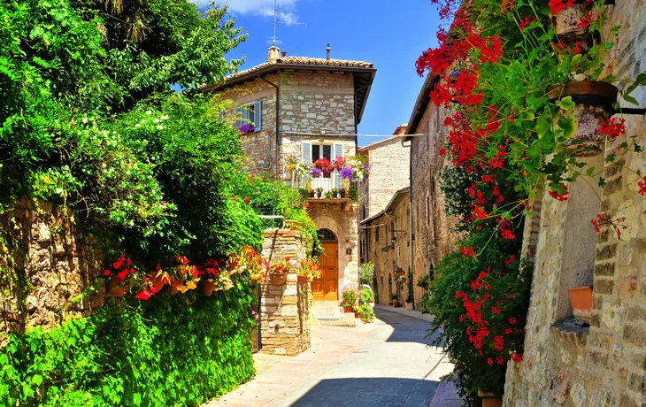 Hügelstadt Assisi in Umbrien, Italien