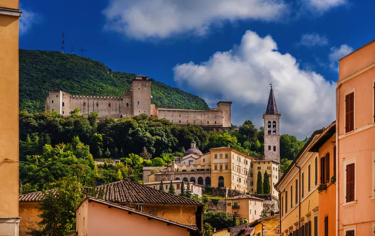 Blick auf die Stadt Spoleto