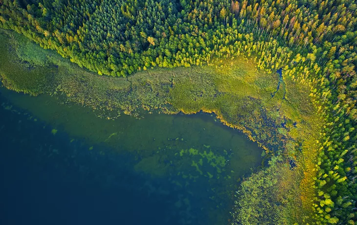 Luftbild der Masuren