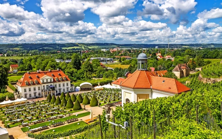 Schloss Wackerbarth, ursprünglich Wackerbarths Ruh?, in Radebeul, Deutschland