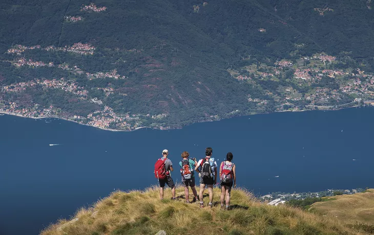 Wanderweg über dem Comer See