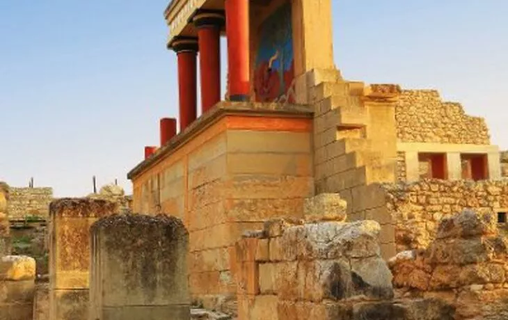 Ancient ruins of Knossos palace Crete