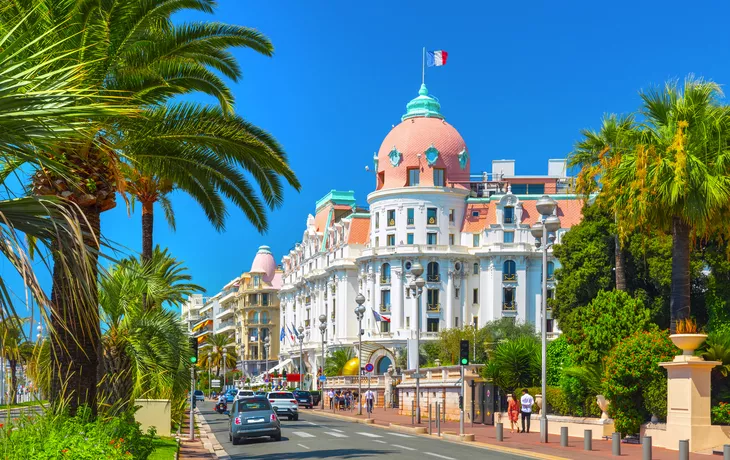 Promenade des Anglais in Nizza, Frankreich