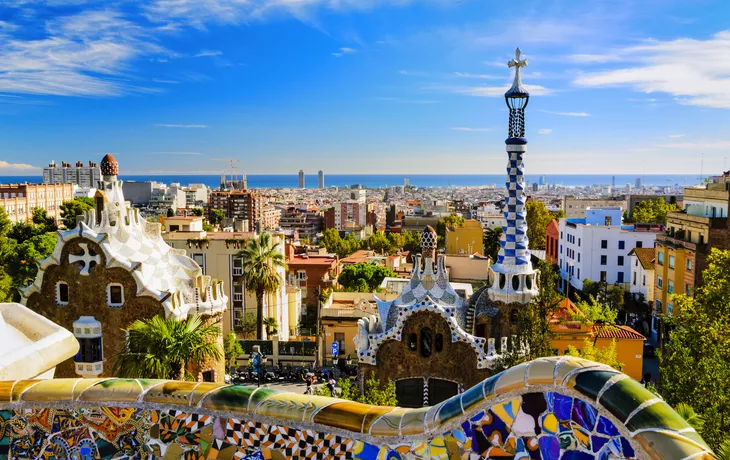 Park Güell in Barcelona, Spanien