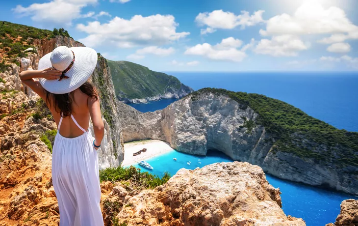 Strand von Navagio auf der griechischen Insel Zakynthos