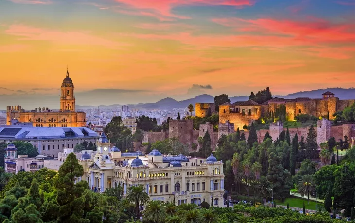 Skyline von Malaga, Spanien