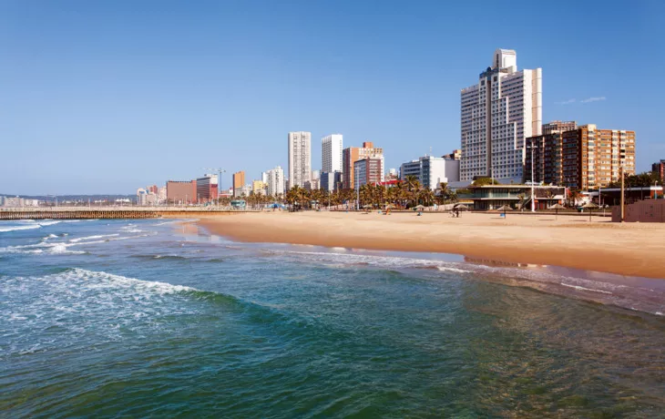 direkt am Strand von Durban,Südafrika