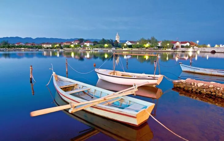 Calm evening in Nin harbor