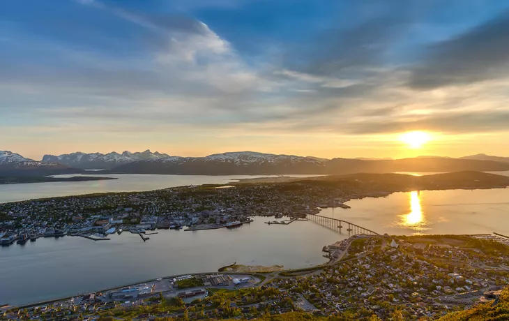 Mitternacht in Tromso, Norwegen