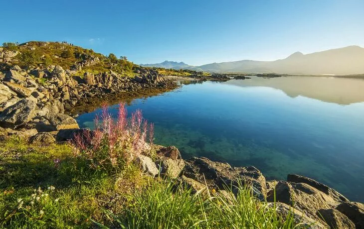 Leknes auf der Lofot-Insel Vestvågøy