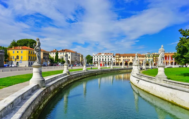 Piazza Prato della Valle in Padua, Italien