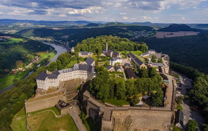 Festung Königstein im Elbsandsteingebirge, Deutschland