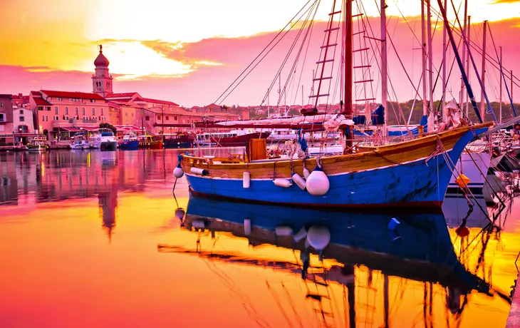 Krk auf der Insel Krk in der Kvarner Bucht, Kroatien