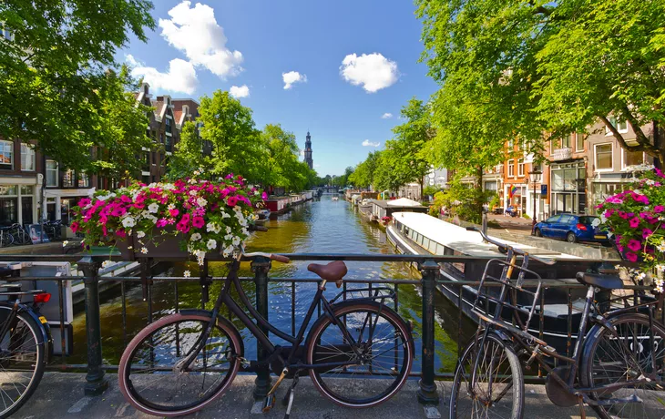 Amsterdamer Prinsengracht im Sommer