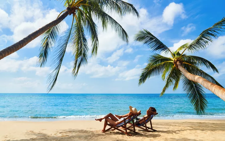 relaxen auf einer tropischen Insel