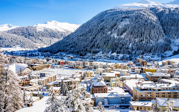 Panoramawanderpass oberhalb von Davos, Schweiz