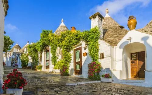 Alberobello in Apulien, Italien