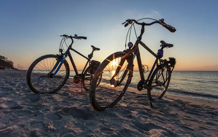 Fahrräder am Strand