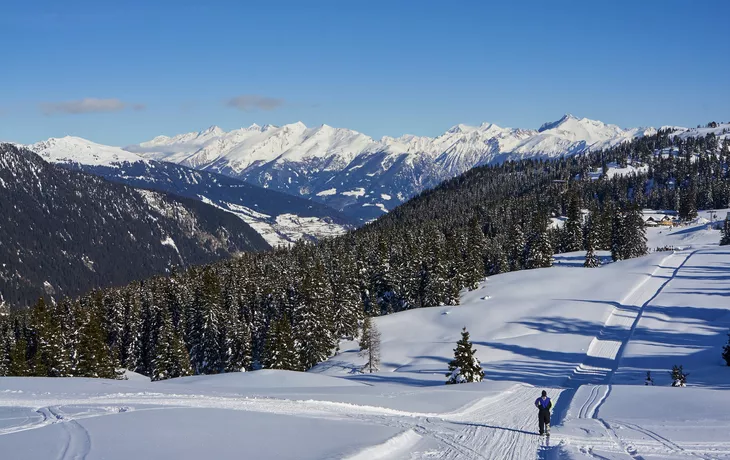 Winteraufnahmen im Skigebiet Ratschings-Jaufen in Nord-Italien