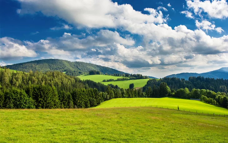 Landschaft in der Steiermark in Österreich