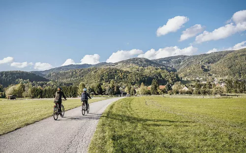 Fahrradfahrer in Leoben