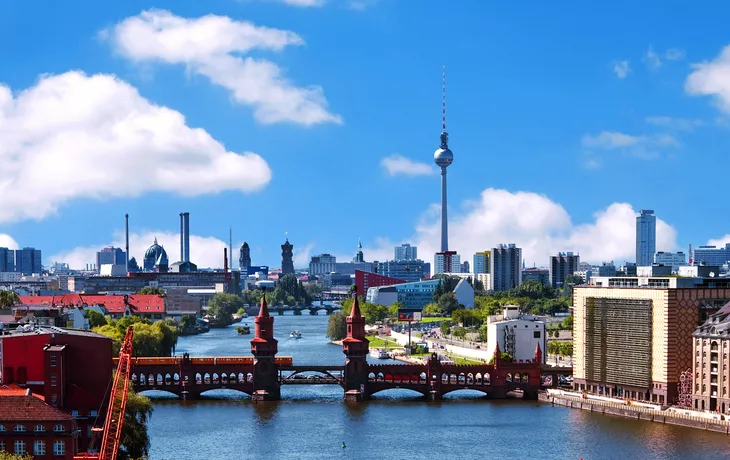 Luftaufnahme der Berliner Skyline