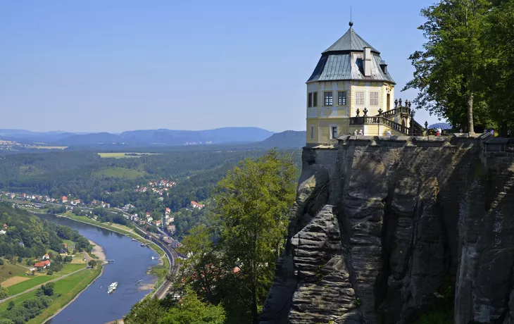 Festung Königstein im Elbsandsteingebirge, Deutschland