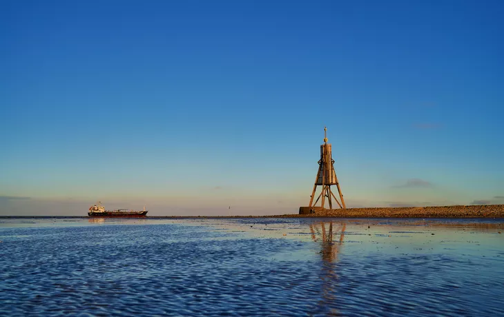 das historische Leuchtfeuer in Cuxhaven