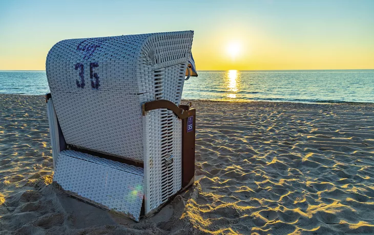 Strandkorb an der Ostsee