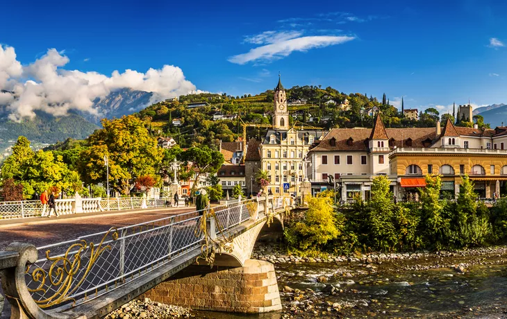 historische Altstadt von Meran in Italien