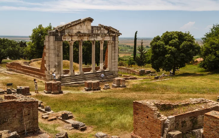 Ruinen der antiken Stadt Apollonia in Albanien