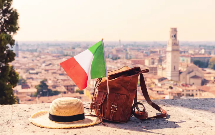 Reisekonzept eines Italienurlaubs